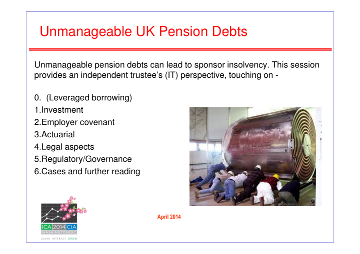 unmanageable uk pension debts