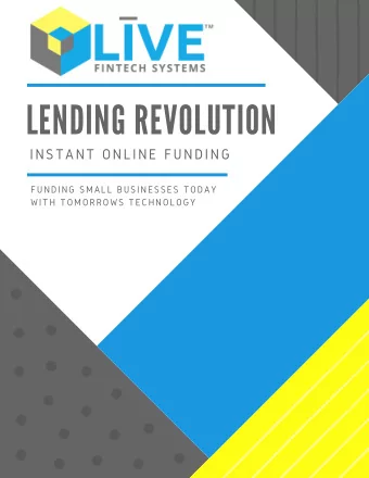 LENDING REVOLUTION  INSTANT ONLINE FUNDING  FUNDING SMALL BUSINESSES TODAY  WITH TOMORROWS