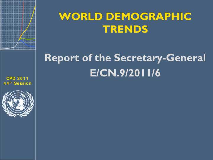 world demographic trends report of the secretary general
