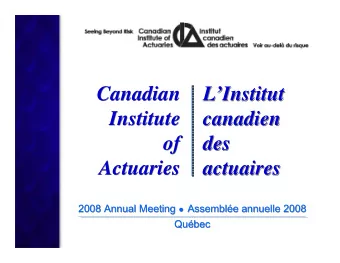 Canadian  LInstitut  Canadian  LInstitut  Institute  canadien  Institute  canadien  of  des
