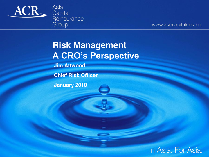 risk management