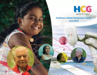 Healthcare Global Enterprises Limited  June 2016  Disclaimer  THIS PRESENTATION AND ITS CONTENTS