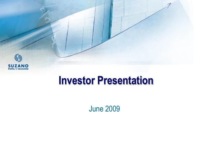 investor presentation