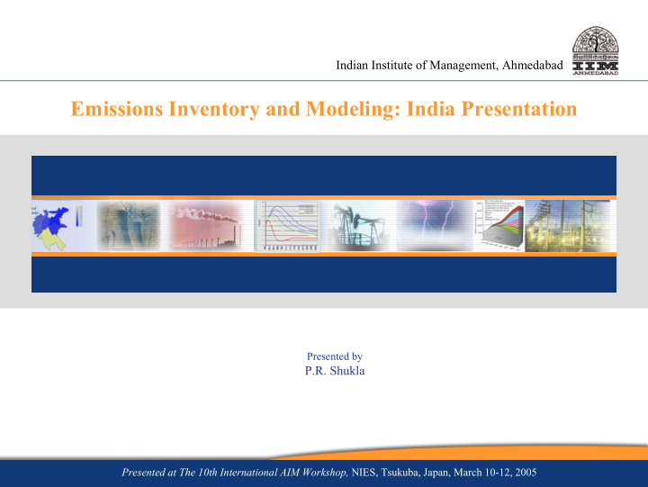 emissions inventory and modeling india presentation