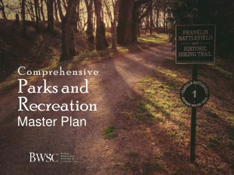 Parks and  Recreation  Master Plan  PROS Consulting  Varallo Public Relations  City of Franklin