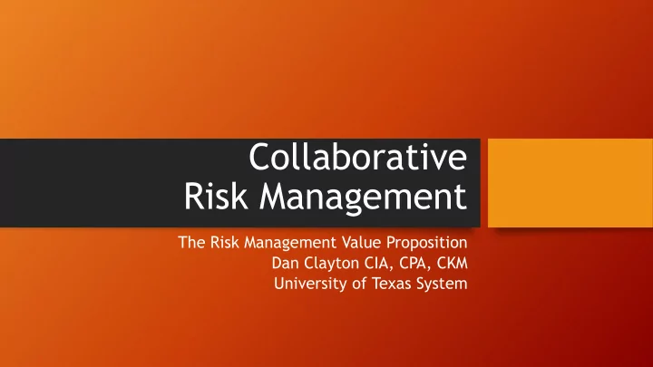 risk management