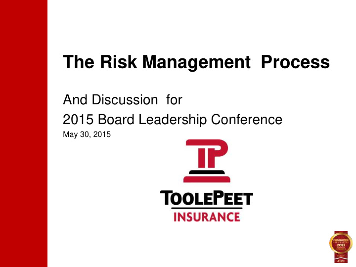 the risk management process