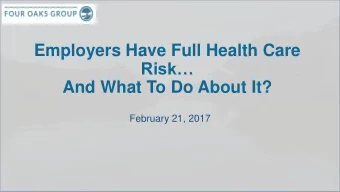 Risk  And What To Do About It?  February 21, 2017 Heres the agenda for todays conversation