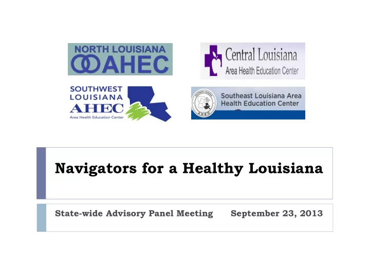 navigators for a healthy louisiana