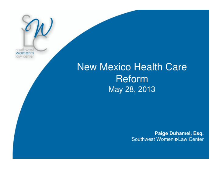 new mexico health care reform