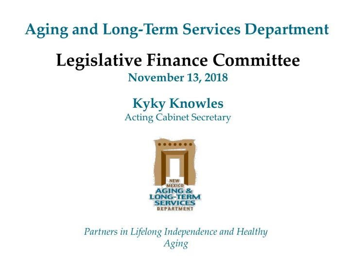 legislative finance committee