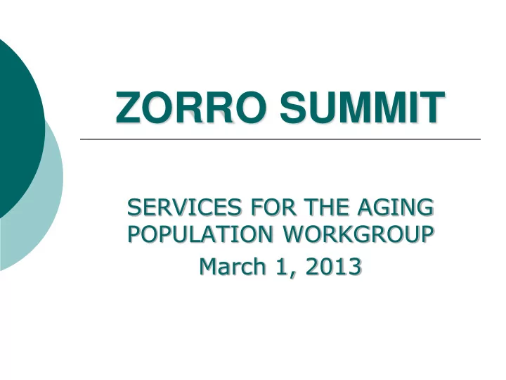zorro summit