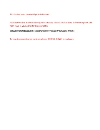 This file has been cleaned of potential threats.  If you confirm that the file is coming from a