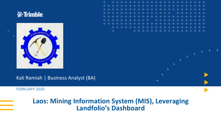 laos mining information system mis leveraging landfolio s