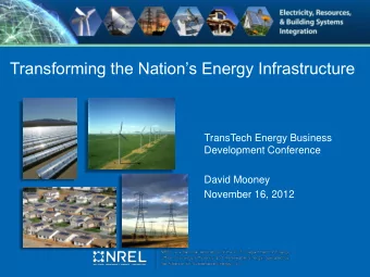 Transforming the Nations Energy Infrastructure  TransTech Energy Business  Development