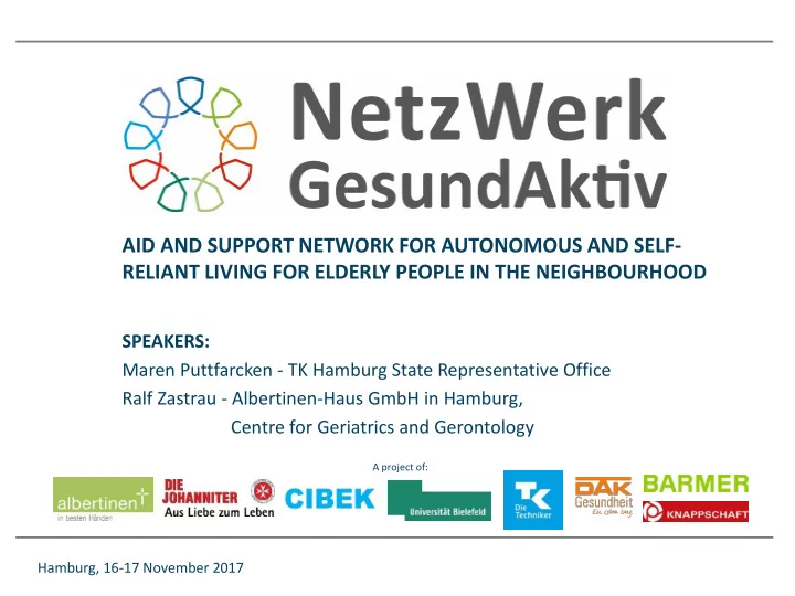 aid and support network for autonomous and self reliant