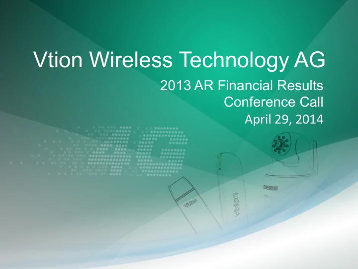 vtion wireless technology ag