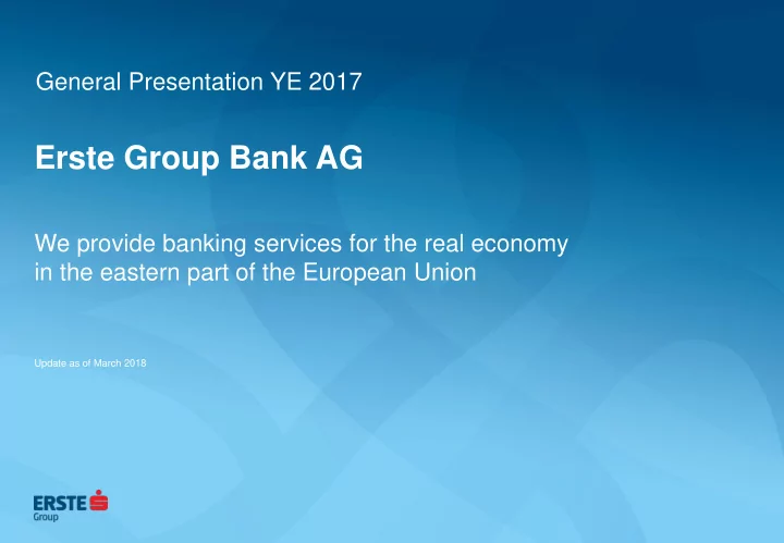 erste group bank ag
