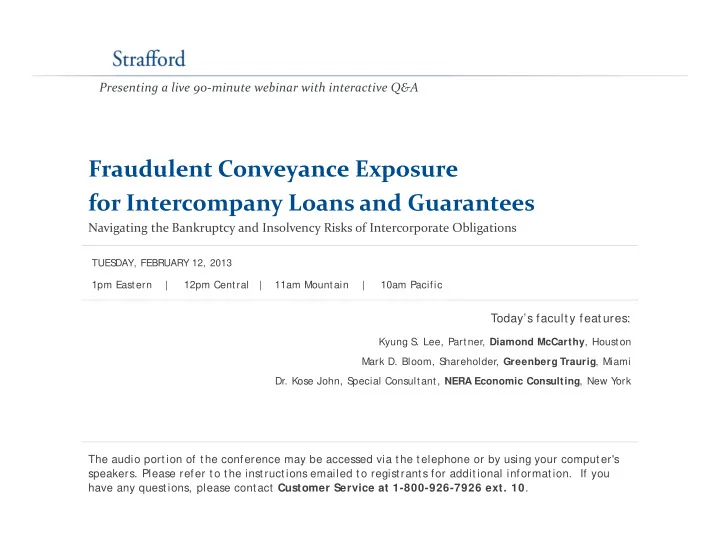 fraudulent conveyance exposure fraudulent conveyance