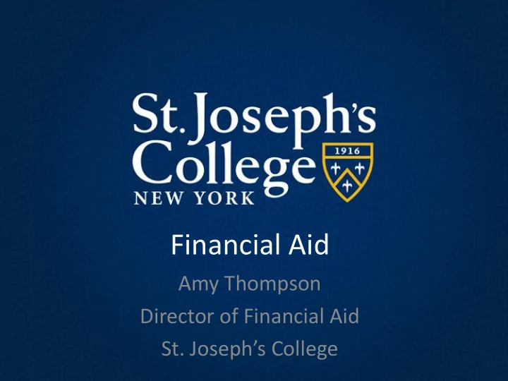 financial aid