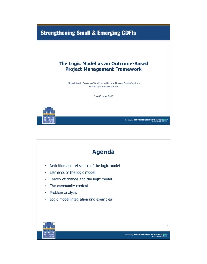 agenda