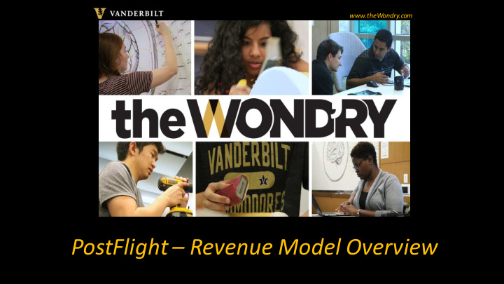 postflight revenue model overview a revenue model is the
