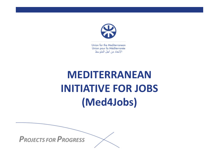 mediterranean initiative for jobs med4jobs