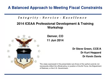 Dr Kurt Heppard  Dr Kevin Davis  The views expressed in this presentation are those of the authors