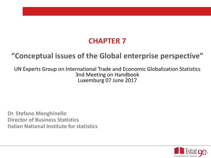 chapter 7 conceptual issues of the global enterprise