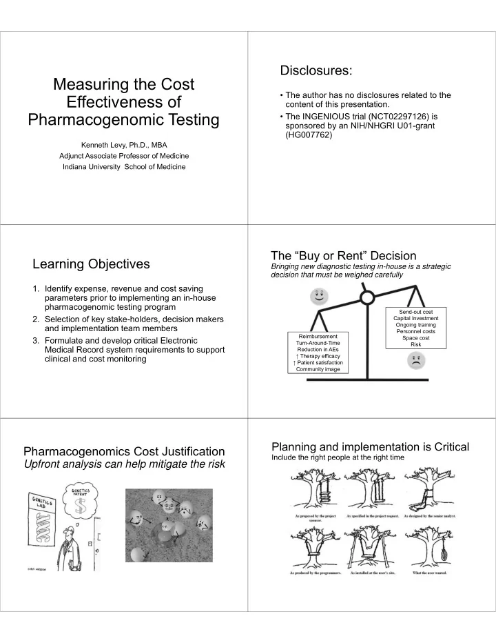 measuring the cost