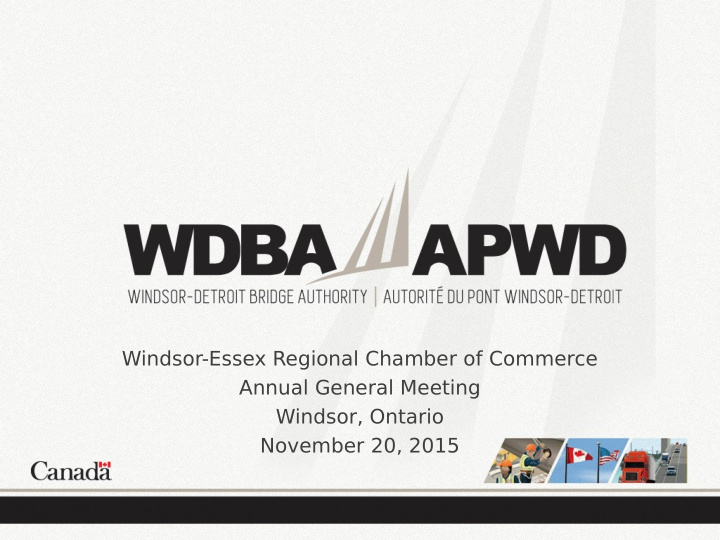 windsor essex regional chamber of commerce annual general