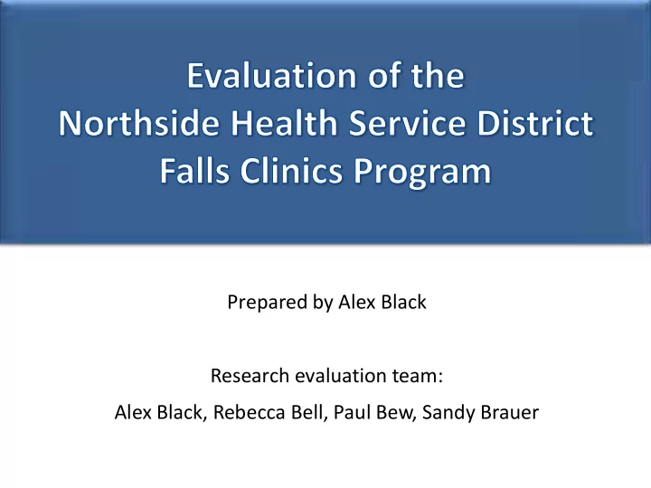 research evaluation team