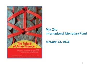 International Monetary Fund  January 12, 2016  1 Capital Markets: Market Structure  Share in World