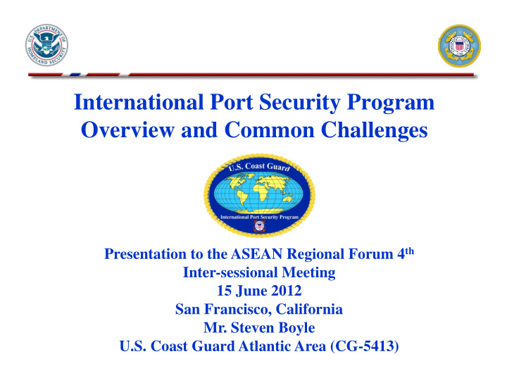 international port security program o overview and common