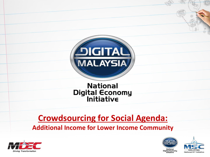 crowdsourcing for social agenda