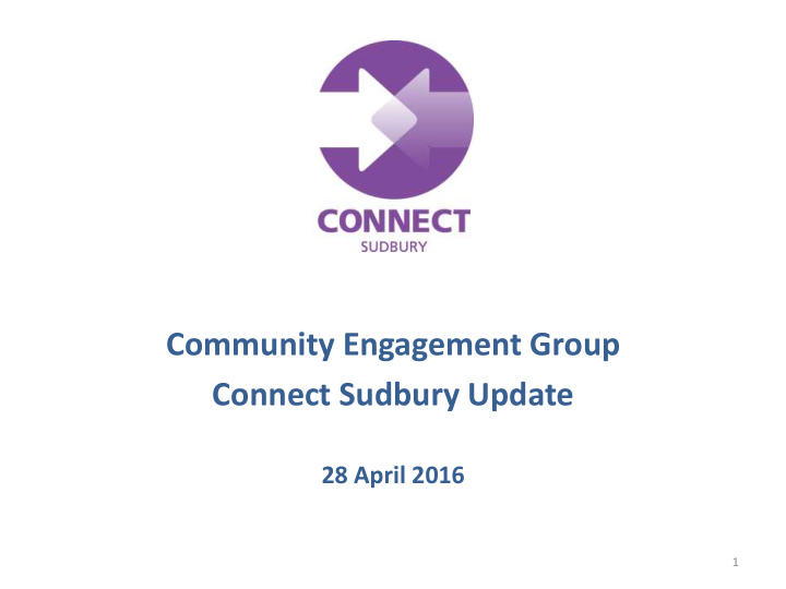 community engagement group connect sudbury update