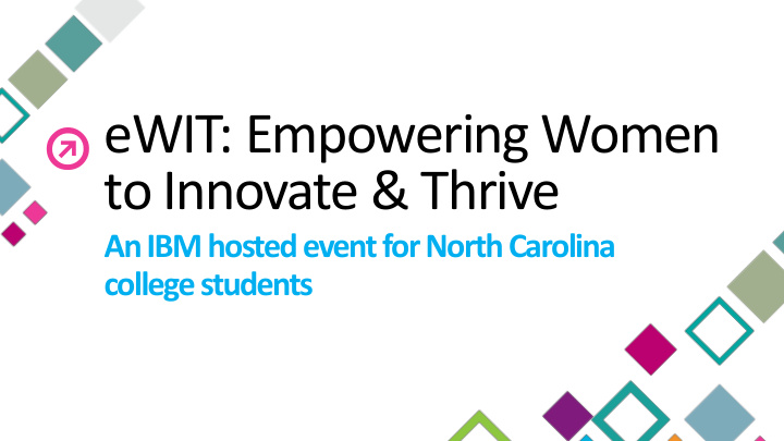 ewit empowering women to innovate thrive