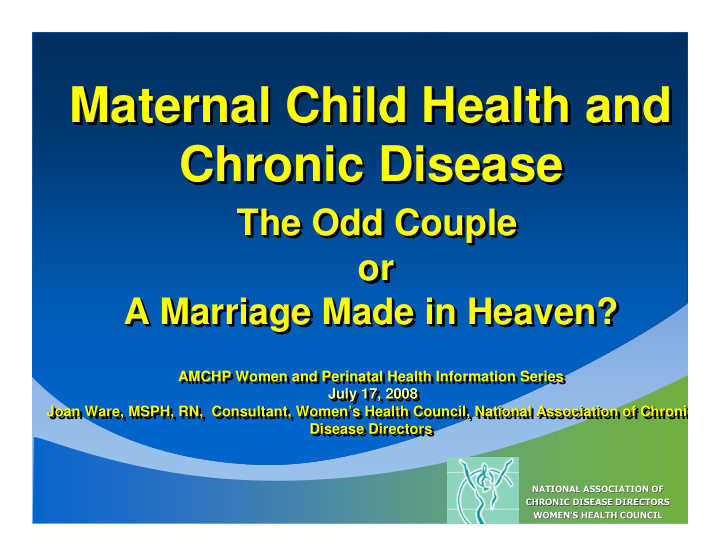 maternal child health and maternal child health and