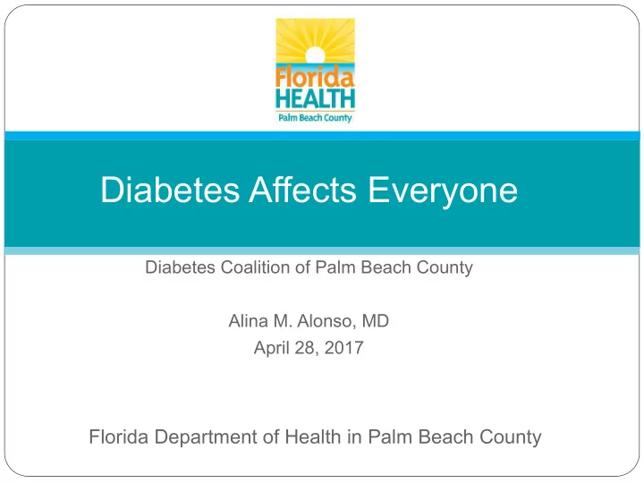 diabetes affects everyone