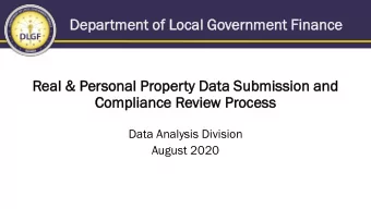 De  Depar  artm  tmen  ent  t of  of Lo  Loca  cal  l Go  Gover  ernm  nmen  ent  t Fi  Fina  nanc