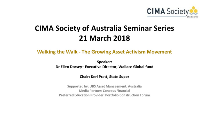 cima society of australia seminar series 21 march 2018