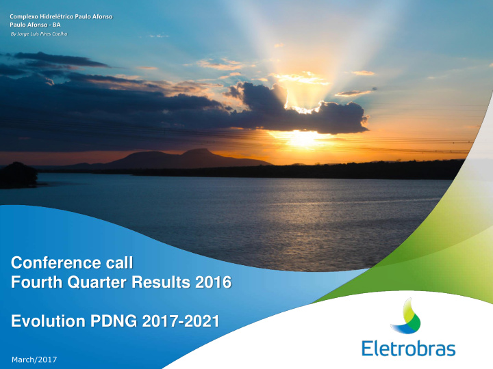 conference call fourth quarter results 2016 evolution