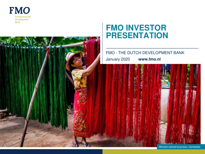 fmo investor presentation