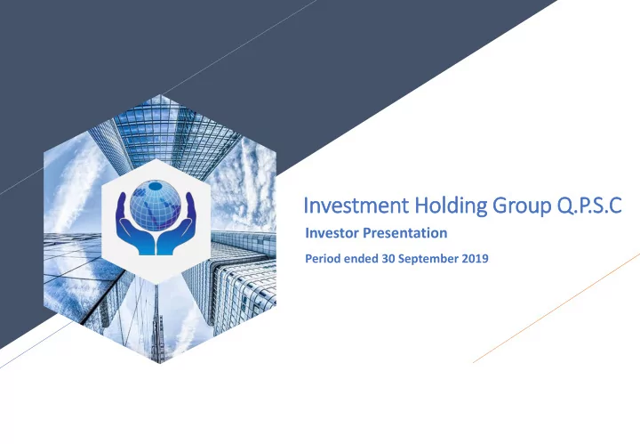 in investment t holding group q p s c