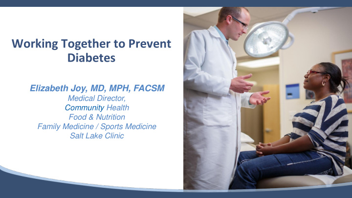 working together to prevent diabetes
