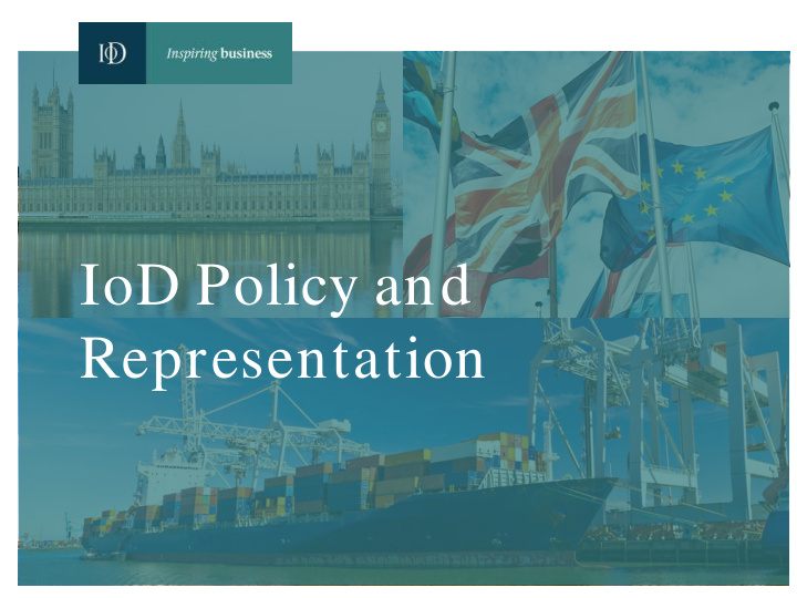 iod policy and representation the policy team exists to