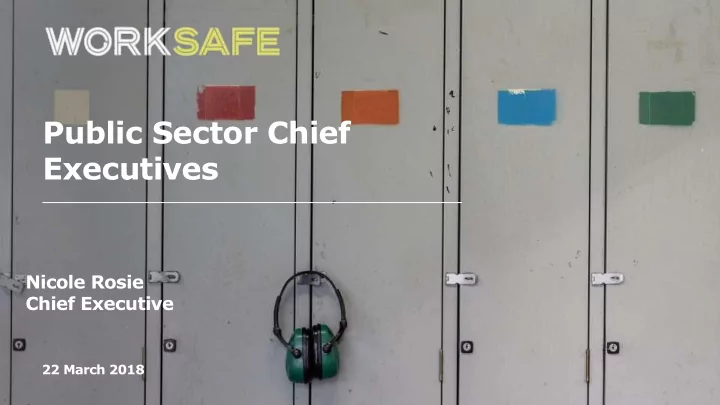 public sector chief executives