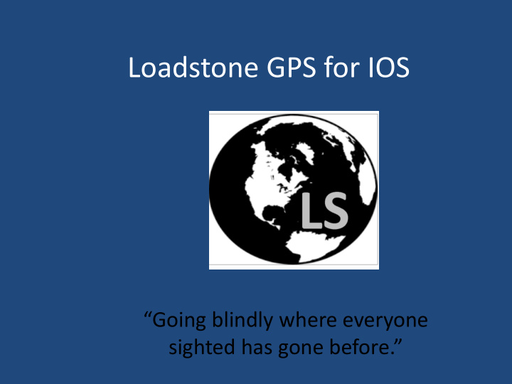 loadstone gps for ios