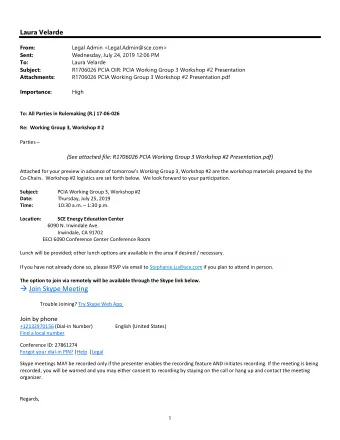 Telephone (626) 3022810  2  PCI  CIA Phas  hase 2  Working  g Gr  Group  p Th  Three