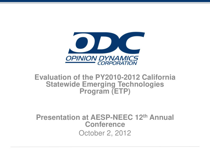 evaluation of the py2010 2012 california